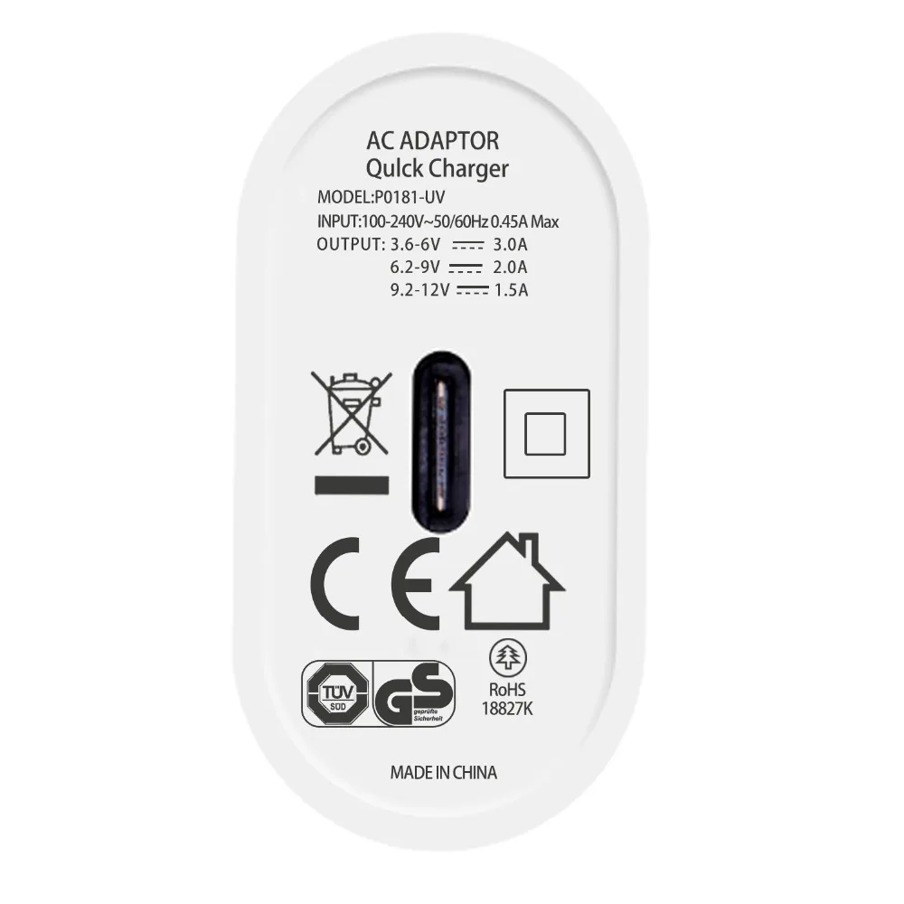 Быстрая зарядка 4 0 3 QC PD зарядное устройство 18 Вт QC4.0 QC3.0 USB Type C быстрое для iPhone 11 X Xs 8