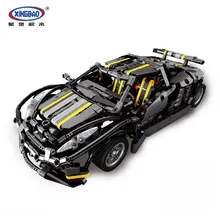 XingBao 07002 1177 шт. MOC серии Balisong Малый суперкар набор образования детей строительные блоки кирпичи игрушки модель XB-07002