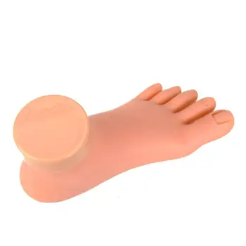 

Practice Nail Art Foot Soft Training Display Model Hands Flexible Silicone Prosthetic Personal Salon Manicure Tools