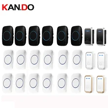 Колокольчик набор s 2 излучатель 6 приемник беспроводной дверной колокольчик набор 110-220 В дверной звонок ip44 непромокаемый 300 м дверной звонок для дома