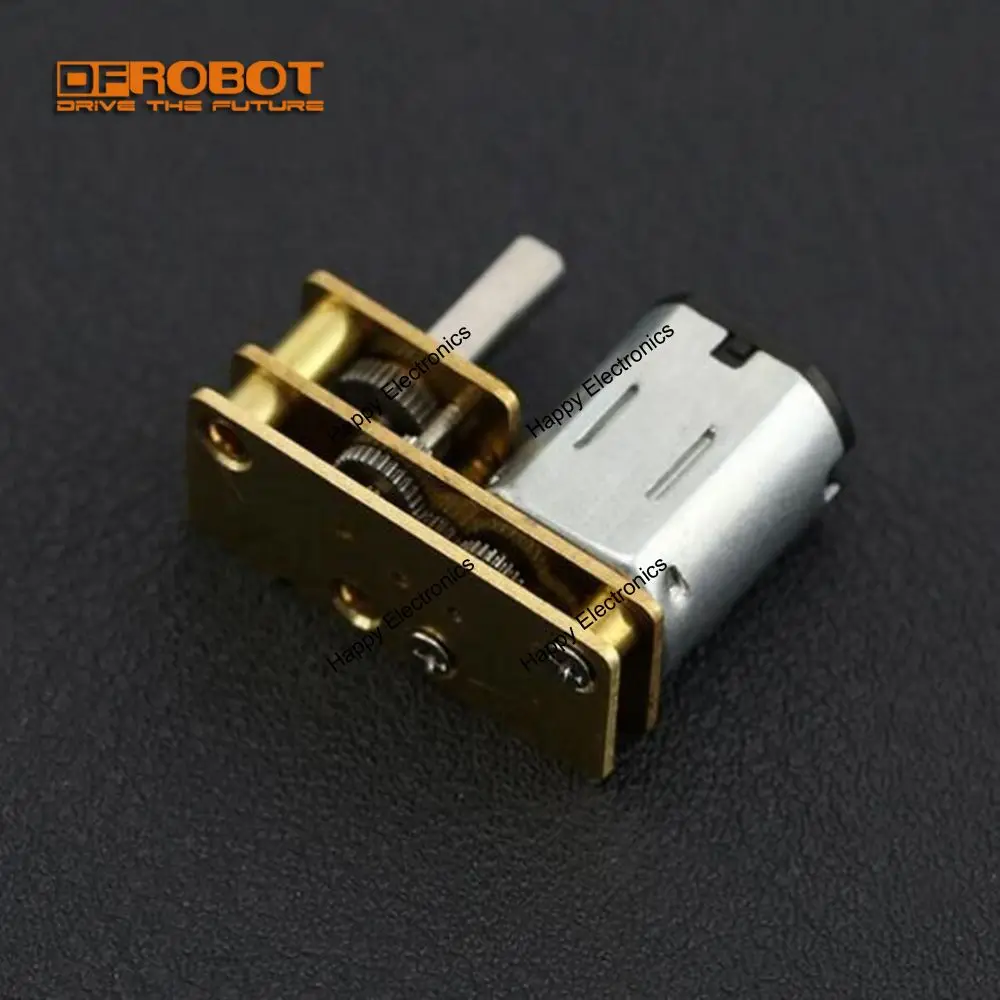 

DFRobot Micro 6V 150RPM DC Geared Motor, 2.4Kg 100:1 with Exclusive Upside Down Structure compatible with Romeo BLE controller