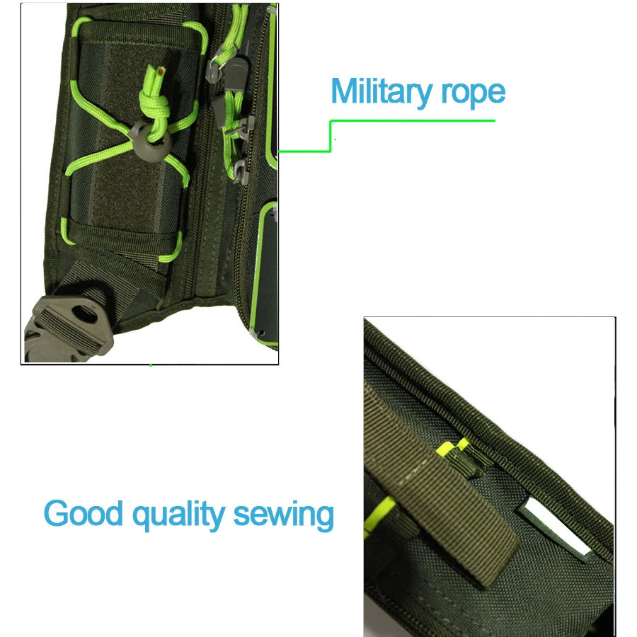 Vara de Pesca Bolsa de Pesca Spinning Titular Bolsa Enfrentar Armazenamento Cintura Pacotes Pacote Peito Camuflagem Camo Voar Bolso 12 Cheap Bolsas de pesca