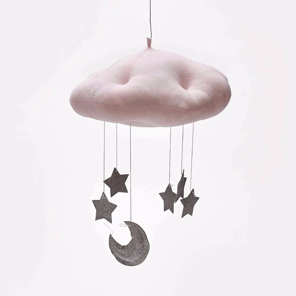 

Baby Pillow Cloud Shape Wall Hanging Decor Pillow Cushion Baby Girls Room Decor Wall Stickers Kids Play Tent Decoration Props