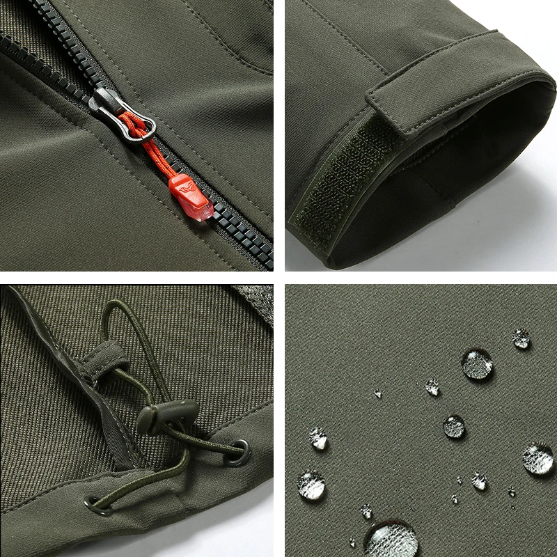 L-8XL для мужчин s осенние ветровки размера плюс мужская водонепроницаемая куртка с капюшоном мешковатая однотонная черная армейская Повседневная качественная одежда для мужчин YW01