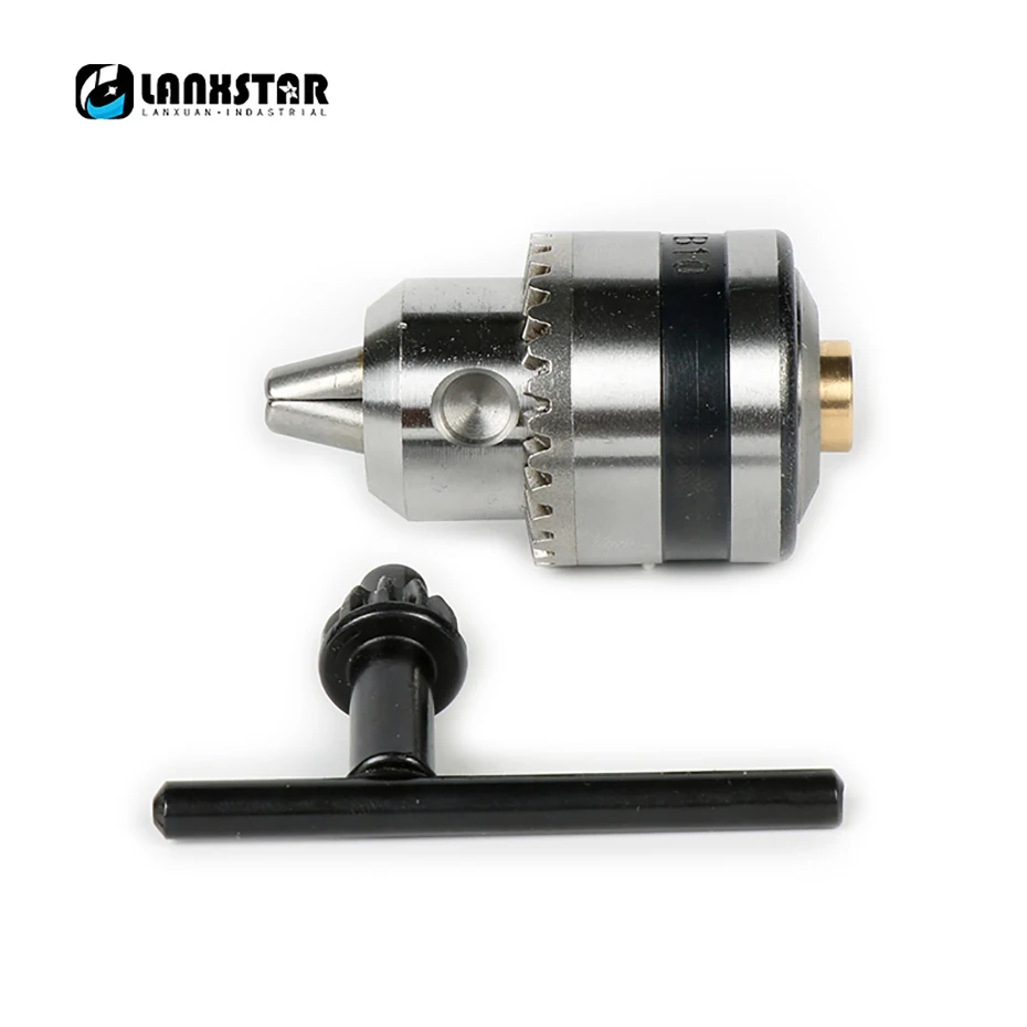 Lanxstar B10 Micro Motor Tapered Chuck With Casing And Motor Shaft3.17mm 4mm 5mm 6mm 6.35mm 7mm /8mm Power Tool Clamping 0.6-6mm