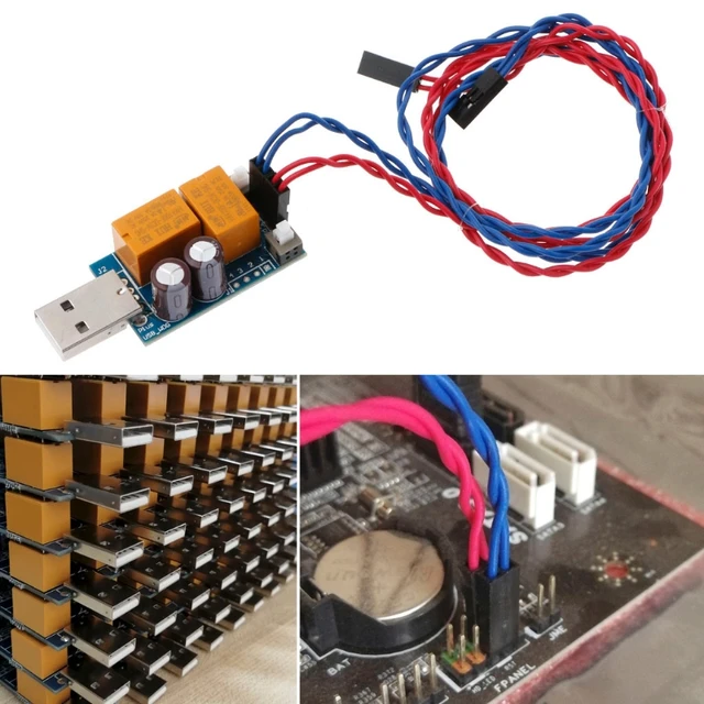 Cheap Double-Relay USB Watchdog Card/Computer/Unattended Automatic Restart Blue Screen Crash/Mining/Game/Server/ LTC BTC Miner Cheap Double-Relay USB Watchdog Card/Computer/Unattended Automatic Restart Blue Screen Crash/Mining/Game/Server/ LTC BTC Miner