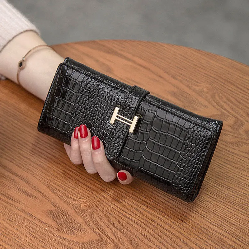 Hot Women PU Leather Long Wallet Money Coin Holder Purse Card Holder Wallets BVN66