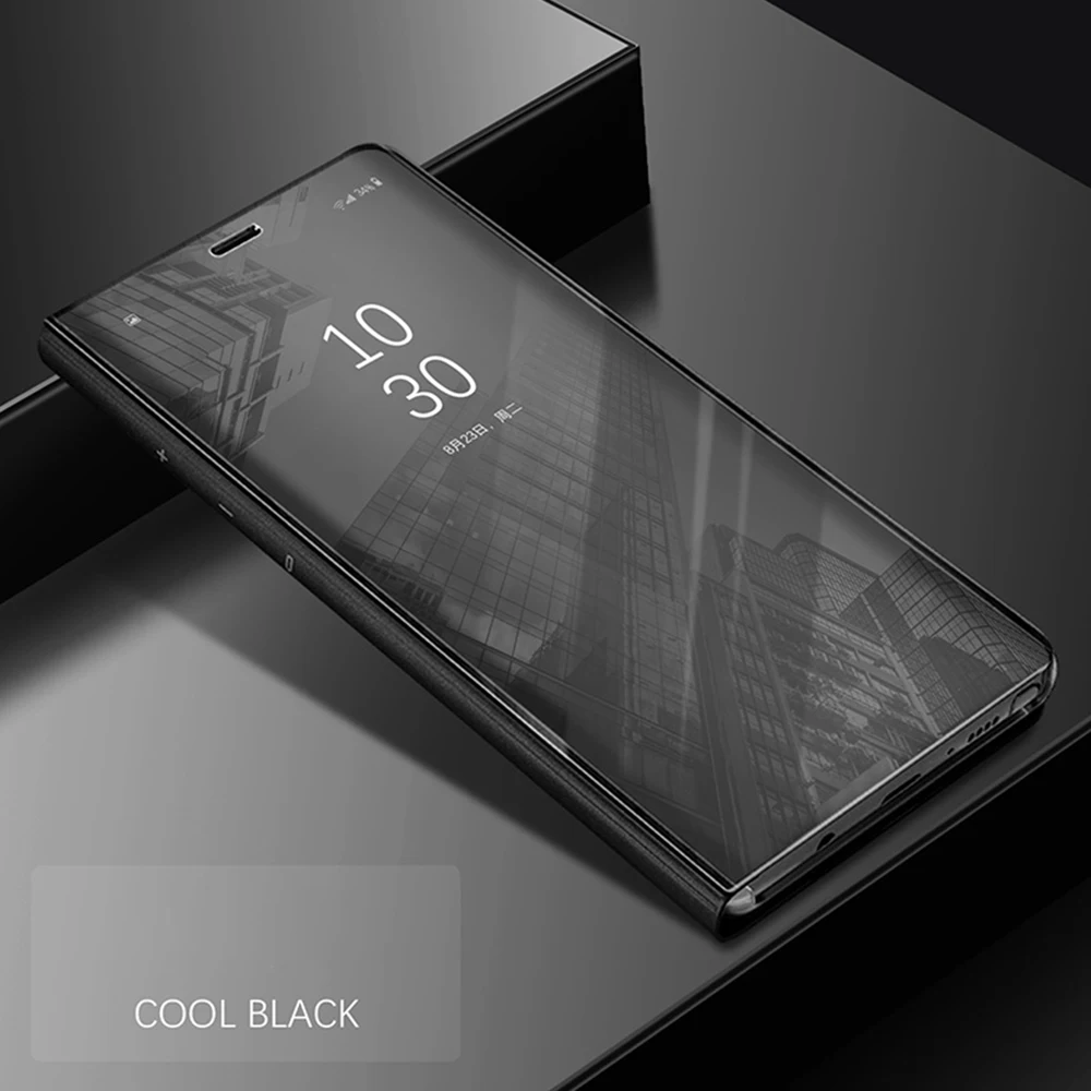 Прозрачный зеркальный умный чехол для телефона для iphone XR X 8 7 XS Max 6 6S Plus, откидной кожаный чехол-подставка для iphone XS Max, чехол