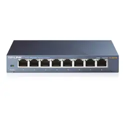 TP-LINK TL-SG108, Unmanaged, полный дуплекс 16 Гбит/s 10100, 1000 Мбит/с IEEE 802,3, IEEE 802.3ab, IEEE 802.3x сетевой коммутатор