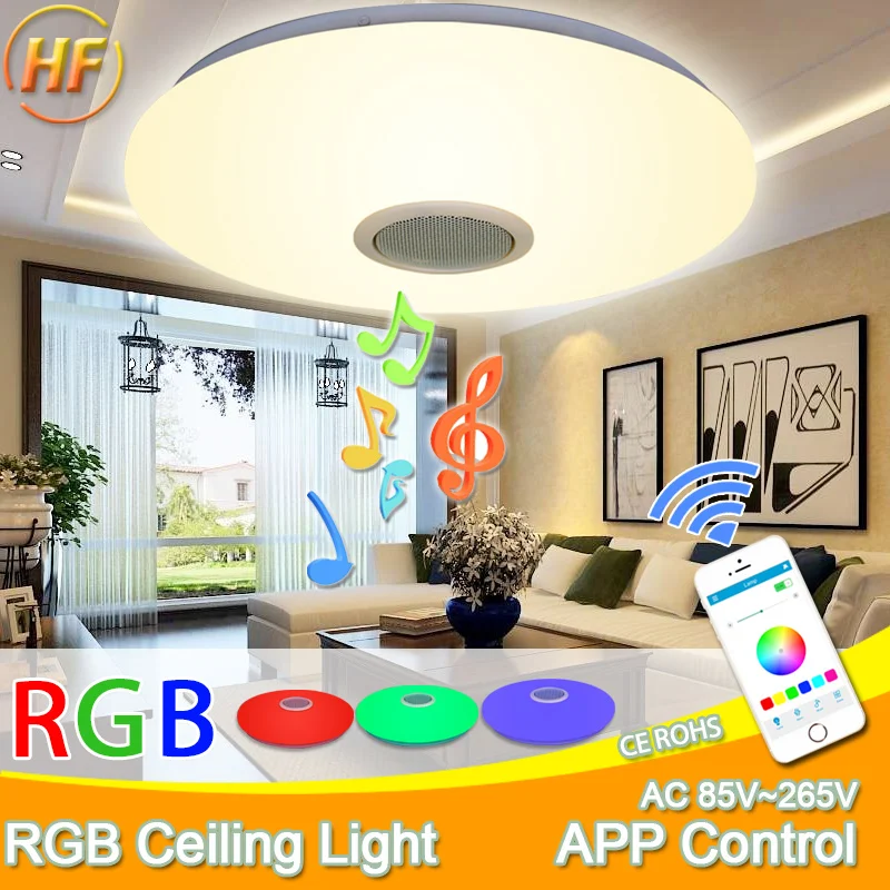 

Modern LED ceiling lights RGB LED Lamp Panel Round led ceiling light APP Remote control Bluetooth Music light Bedroom light