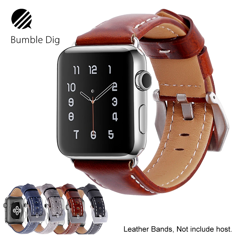 

Leather Watchbands for apple watch band leather 38mm 42 mm Watch Buckle Strap for iwatch band 38MM 42MM series 2 series 1