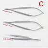 3pcs/set equipment 12cm ophthalmic microsurgical instruments Needle Holder Micro scissors Tweezers hand surgery 4