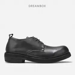 Мужская повседневная обувь в деловом стиле на толстой подошве, увеличивающая рост, Мужская обувь из кожи в Корейском стиле, Британский