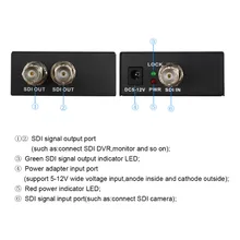 Retail SDI Splitter 1x2 Multimedia Split SDI Extender 1 to 2 Ports Adapter Support 1080P TV Video For Projector Monitor Camera
