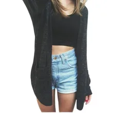 Женский длинный рукав вязаный Свободный кардиган куртка, пальто, свитер платье-накидка Парео Пляжная туника бикини одежда купальник