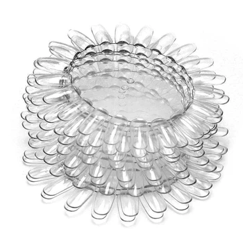 

10Pcs Clear False Nail Art Displays 20 Tips / Piece UV Nail Polish Glue Display Wheel Design For Beauty Nails Tool Set