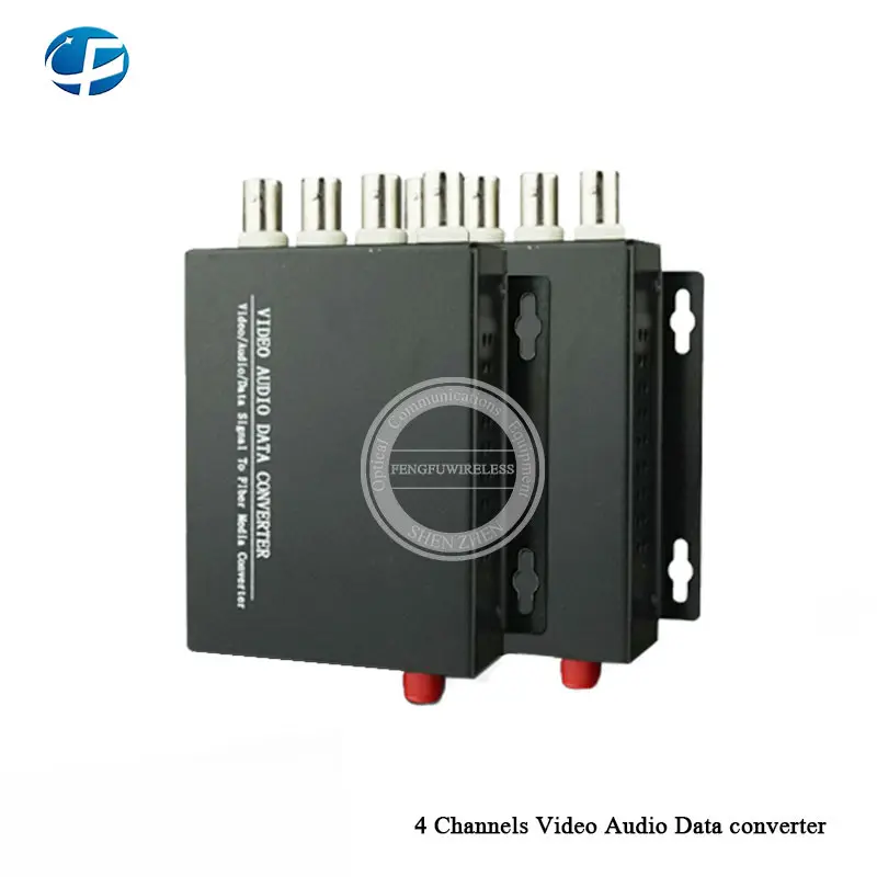 1 шт. 4 канала видео аудио конвертер данных DC5V 2A одномодовый волоконно-оптический видео оптический передатчик Ethernet на волокно