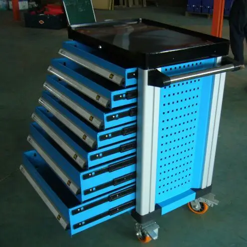 Automative Storage Tool Box Mobile Tool Trolley Metal