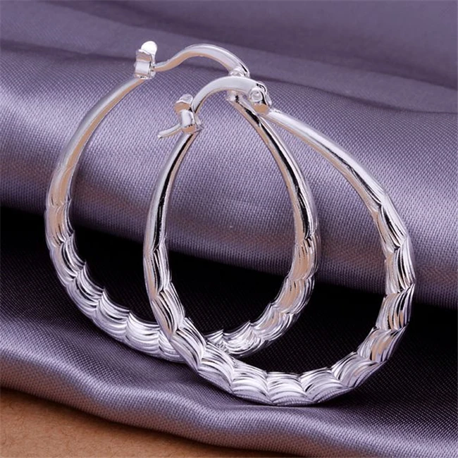 

925 Jewelry Silver Plated Wholesale Free Shipping Earrings for women /akoajbva aknajbua LQ-E295