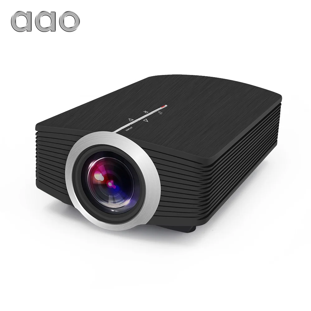 AAO YG500 Mini Projector 1800 Lumens Portable 854*480 LCD Projector Support 1080P Portable HDMI Home Cinema LED 3D Projector