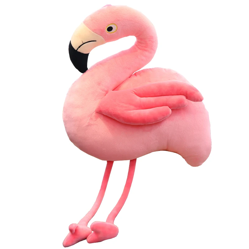 pink flamingo VOZRO мультфильм 80 см Плюшевые игрушки Детская подушка с Фламинго сиденье Подушка Coussin De Salon Enfant Cojines Almofadas Peluche покемон - Цвет: pink flamingo