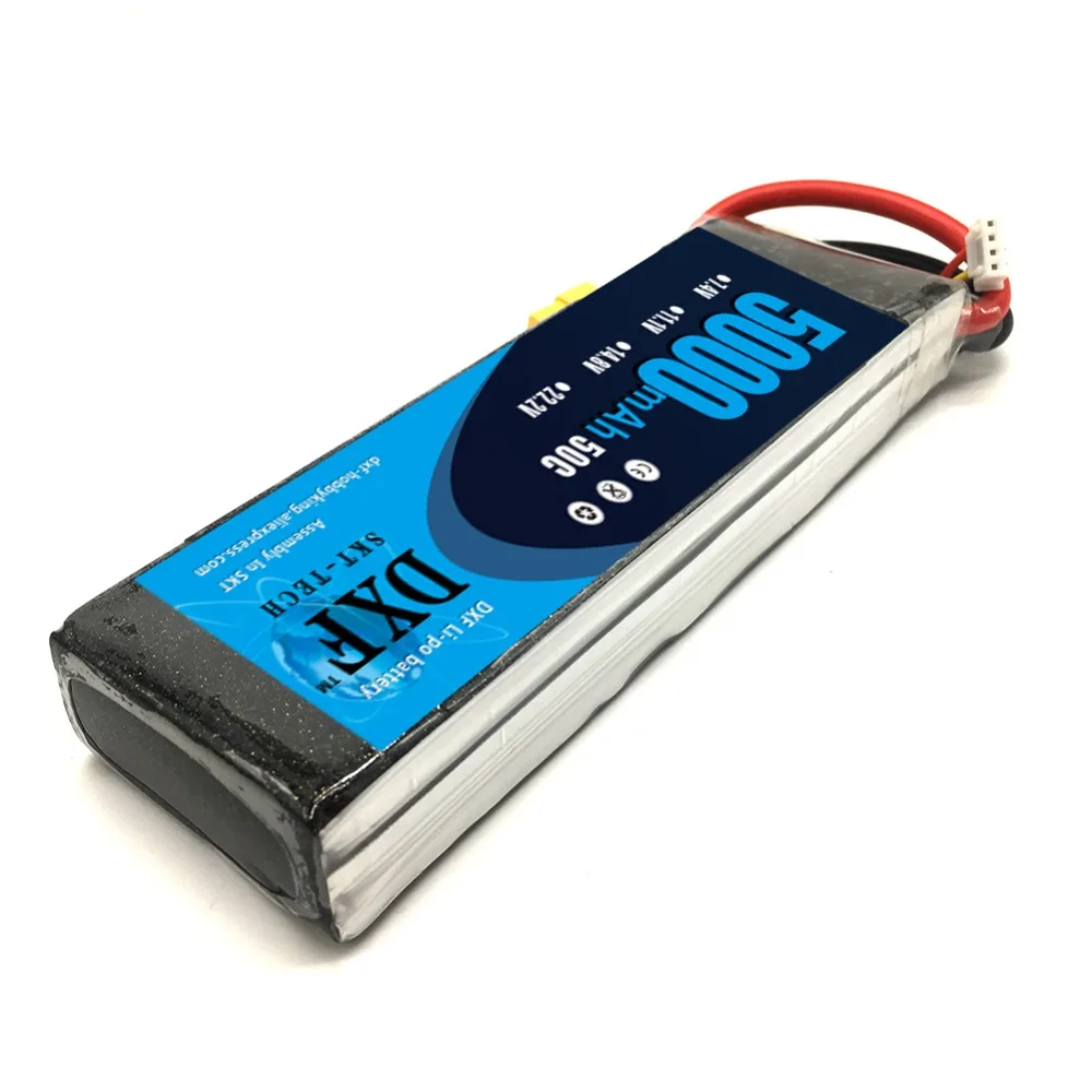 Розетка DXF lipo 7 4 V 2s 11 1 3S 14 8 4S 18 5 6S 22 2 mAh 50C 100C XT60 для FPV 5000 450 RC вертолет лодка