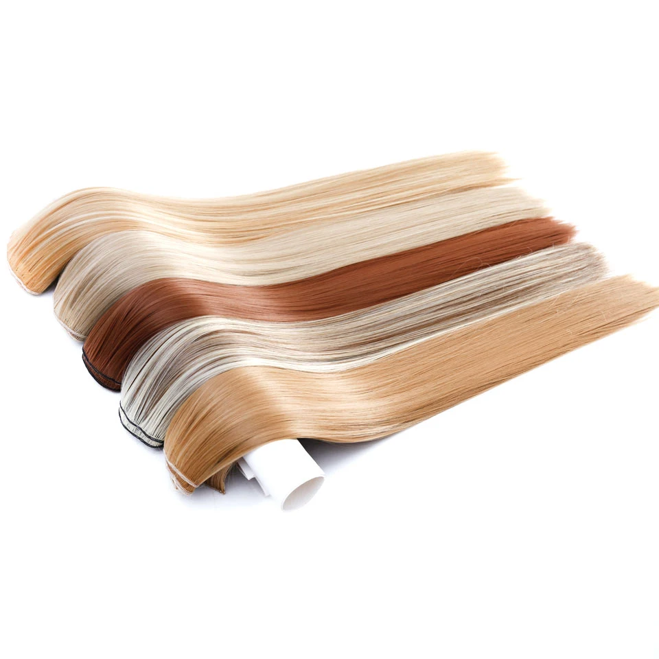 AOSIWIG 6 шт./компл. 2" парик, заколки, заколки для волос, трессы, заколки, 140G Прямые 16 клипов в искусственных для укладки волос Синтетический клип в наращивание волос термостойкие