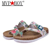Mvp Boy летние пляжные пробковые шлепанцы въетнамки сандалии Для женщин смешанные Цвет Повседневное Босоножки на каблуках; Большой размер 35-45, белый, розовый цвет 18 стилей
