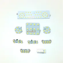 Июля King светодиодный Автомобильный интерьер Лампы для чтения чехол для Skoda Superb, 9 шт./компл., 5050SMD 6000 K, высокая Яркость, простой, Установка