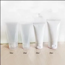 100 pcsl 20 30 50 100 мл Белые Матовые прозрачные пустые пластиковые тюбики бутылки многоразового использования косметический крем-гель для глаз упаковка контейнеров