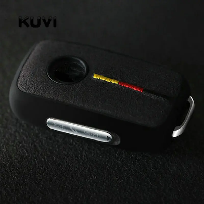 

Suede TPU car key cover case shell fob for VW Golf Bora Jetta POLO GOLF Passat For Skoda Octavia A5 Fabia For SEAT Ibiza Leon