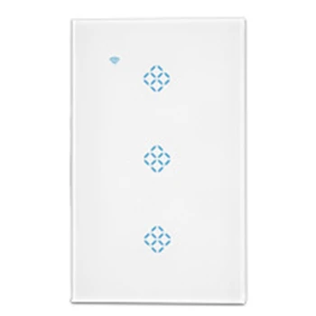 

Standard Smart Wall Wifi Switch Three Mobile Phone Remote Control Intelligent Wireless Remote Control Voice Timer Switch