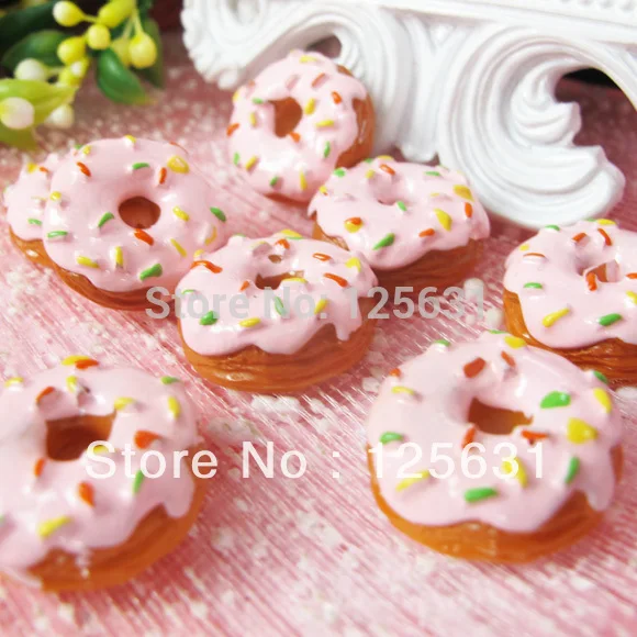 

Kawaii Resin Flatbacks DIY Artificial Sweets Dounts Food Cabochon Scrapbooking Embellishment Decoration For Phone Case: 20*20mm