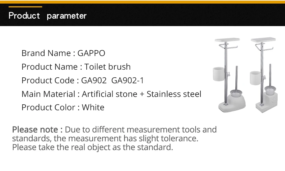 GAPPO щетка для унитаза белая ванная комната держатели для унитаза отдельно стоящие аксессуары Матовый держатель для туалетной щетки для ванной комнаты