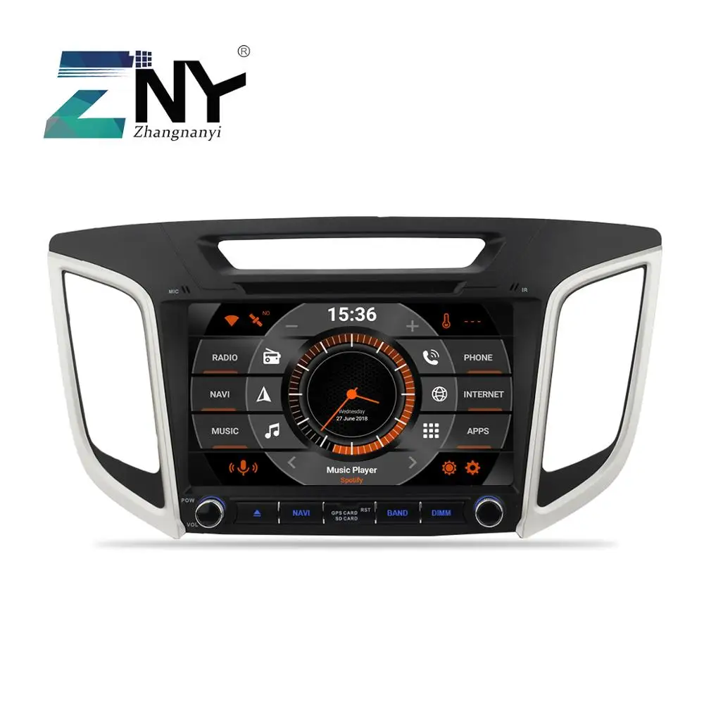 Sale 9" Android 9 Car DVD Auto Radio For Hyundai Creta IX25 2014-2018 GPS Navigation 2 Din Multimedia FM RDS WIFI Audio Video Stereo 1