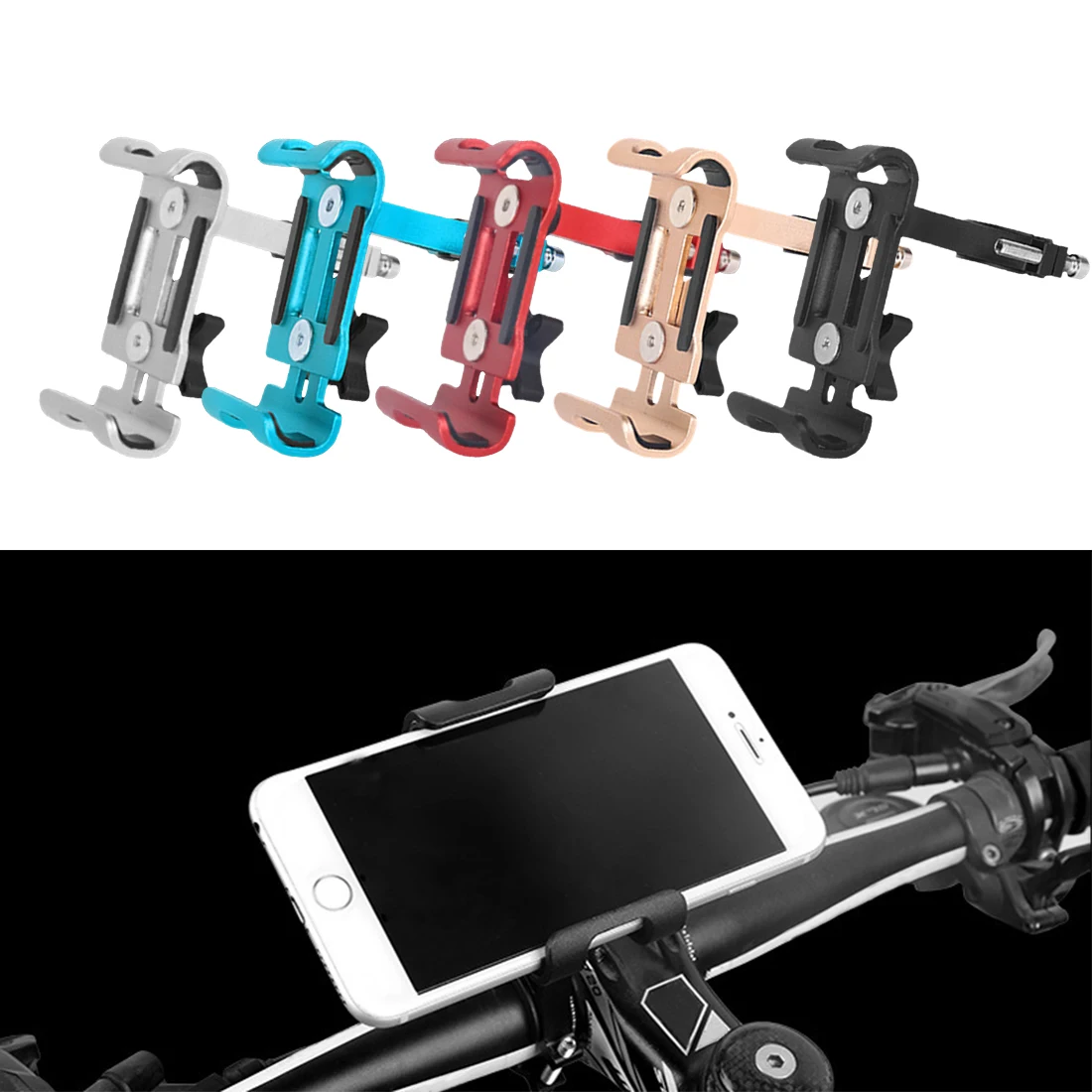  2018 neue Aluminium Legierung Fahrrad Telefon Halter 35-65 