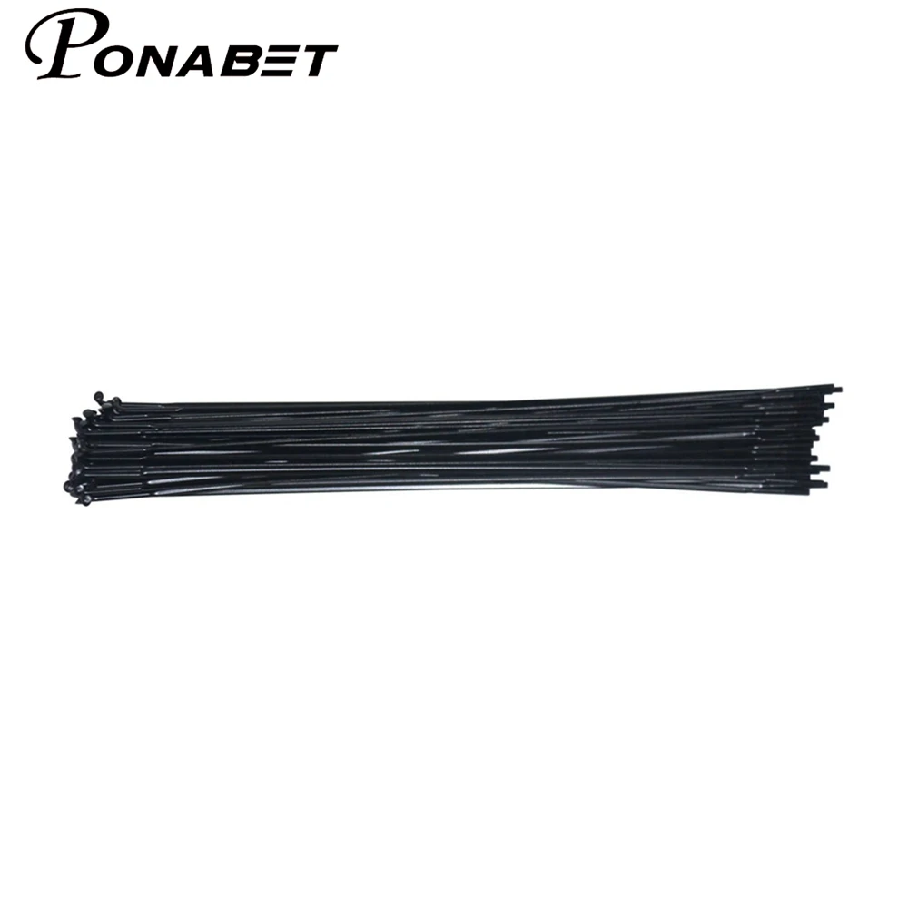 

30pcs Super light Black CN Aero 424 spoke with alloy Nipples J-bent/straight pull spoke