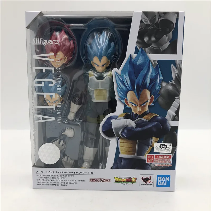 "Dragon Ball Z" оригинальные духи BANDAI Tamashii нация S. H. Figuarts СВЧ эксклюзивная фигурка Супер Saiyan Бог SS Vegeta 2,0