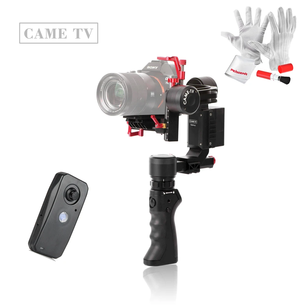 

CAME TV Optimus 3 Axis Gimbal 360 Rotation Stabilizer Sigle-Dual Handle Remote Control Suit Case for Sony a7 Panasonic GH4 BMPCC