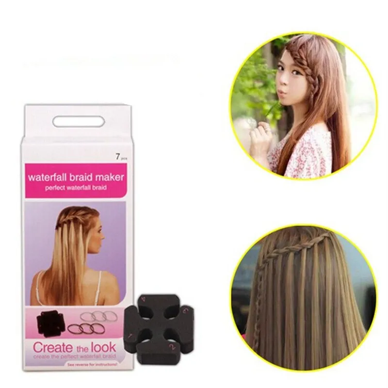 

1Pc Japanese and Korean Style Waterfall head Hair Braider Spiral Modeling Makeup Tools Styling Tool Hairpins hot