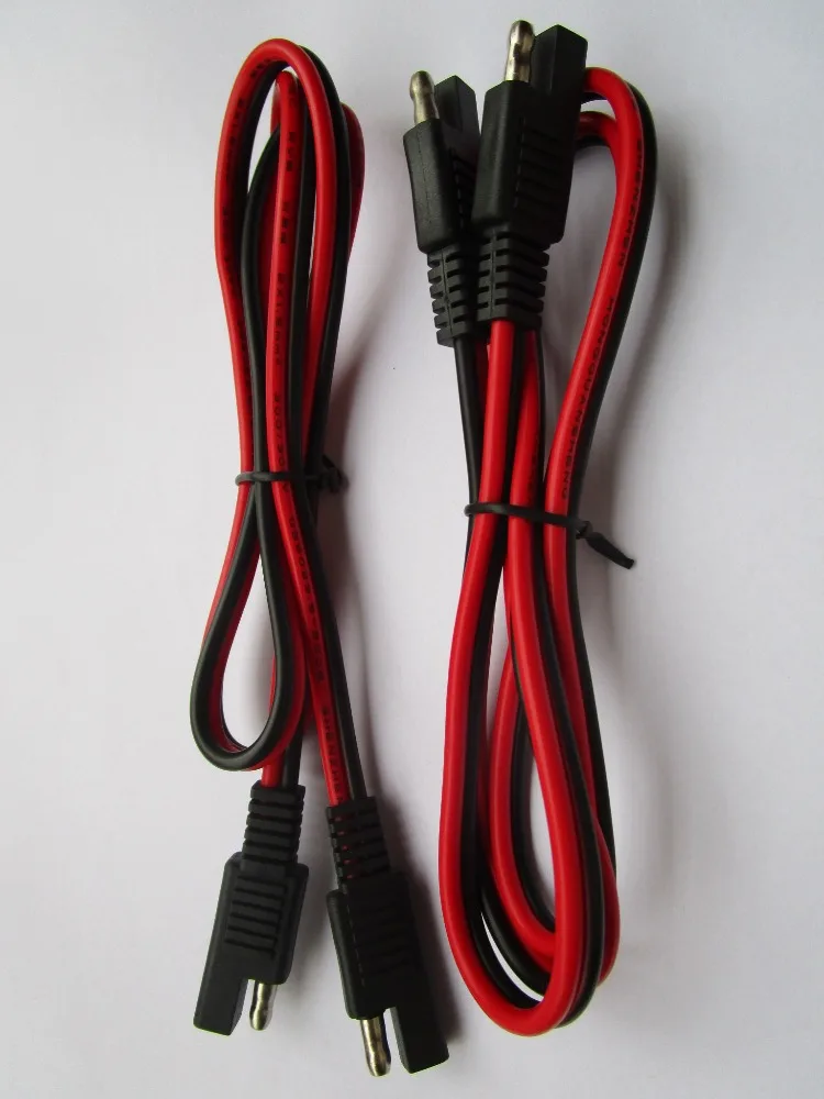 

1 Pcs SAE to SAE DC Power Automotive Extension Cable 2x1.5mm^2 100cm Red and Black Color