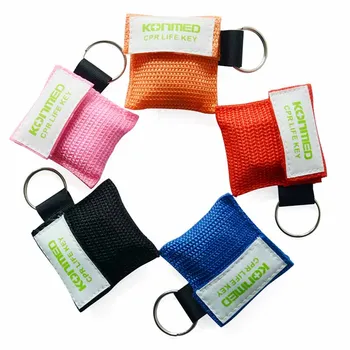 

CPR Face Shield Mask with Keying Chain For First Aid CPR Training, 100 Pieces