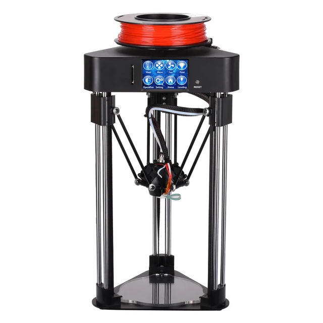 Best Price BIQU Magician 3D Printer High precision  Mini kossel delta printer Fully Assembly 2.8 inch Touch Screen with Titan Extruder