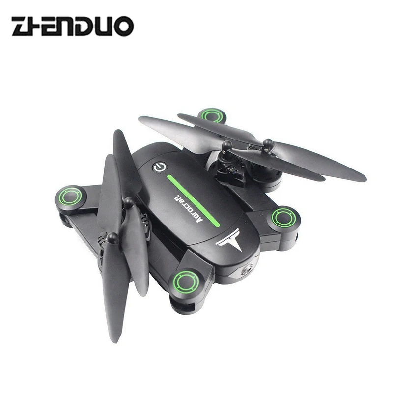 Zhenduo игрушки селфи складной вертолет F16W Квадрокоптер Wi Fi FPV RC Quadcopter Дрон с HD Камера