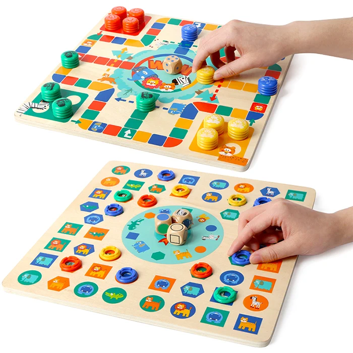 Topbright Двусторонняя Летающая шахматная головоломка игрушка настольная игра для