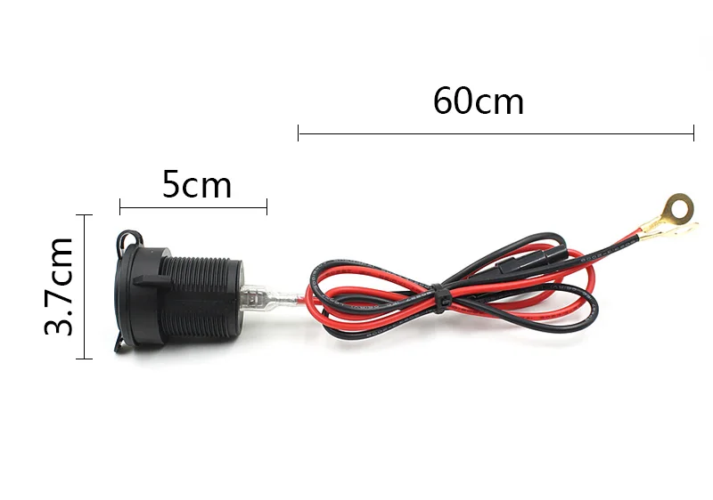 

2019 NEW 12V Car Motorcycle Boat Splitter Dual USB Mobile GPS Charger Power Adapter