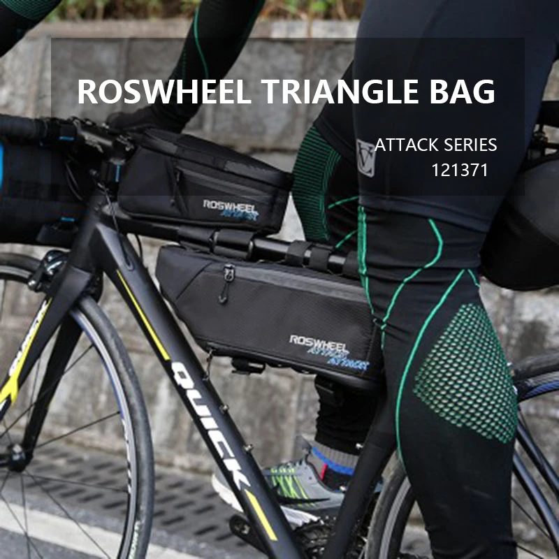 Roswheel 4L расширяемая Большая вместительная велосипедная передняя рама верхняя труба треугольная сумка Pannier ATTACK серия 121371