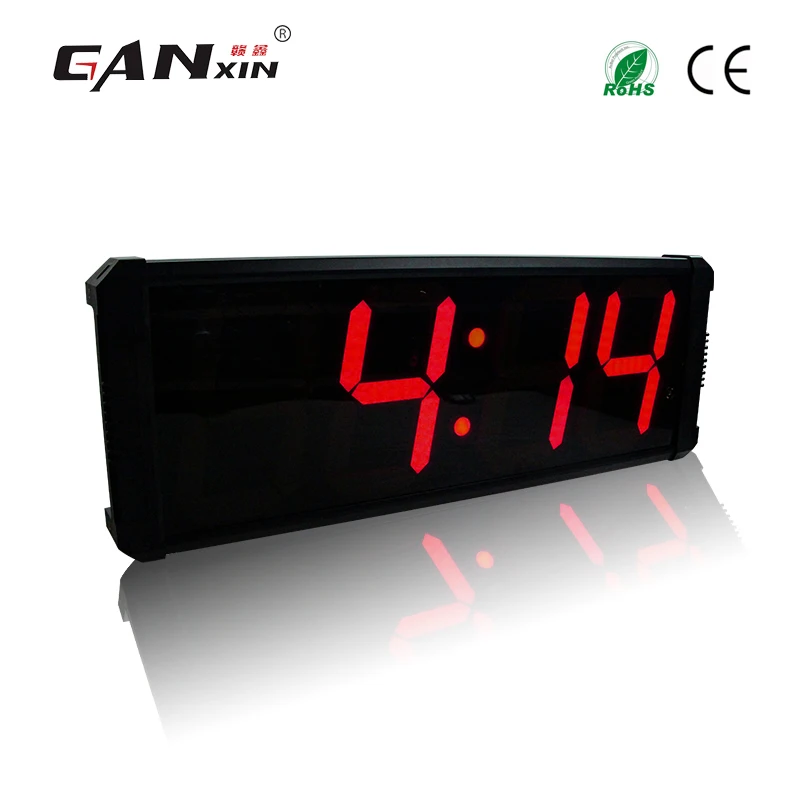 

[Ganxin]APP control modern designed 8 Inches 4 Digits Large wall Clock Led countdown timer