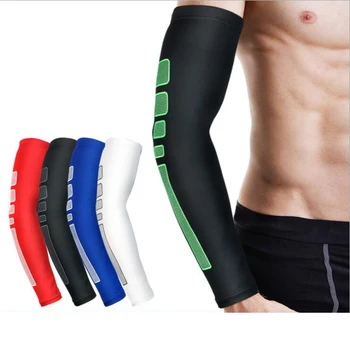 

1 pc Sports Elbow Support Protector Bicycle Cycling Sports Safety arm guard Elbow Pad Long Arm Sleeve Arm Warmers Basketball