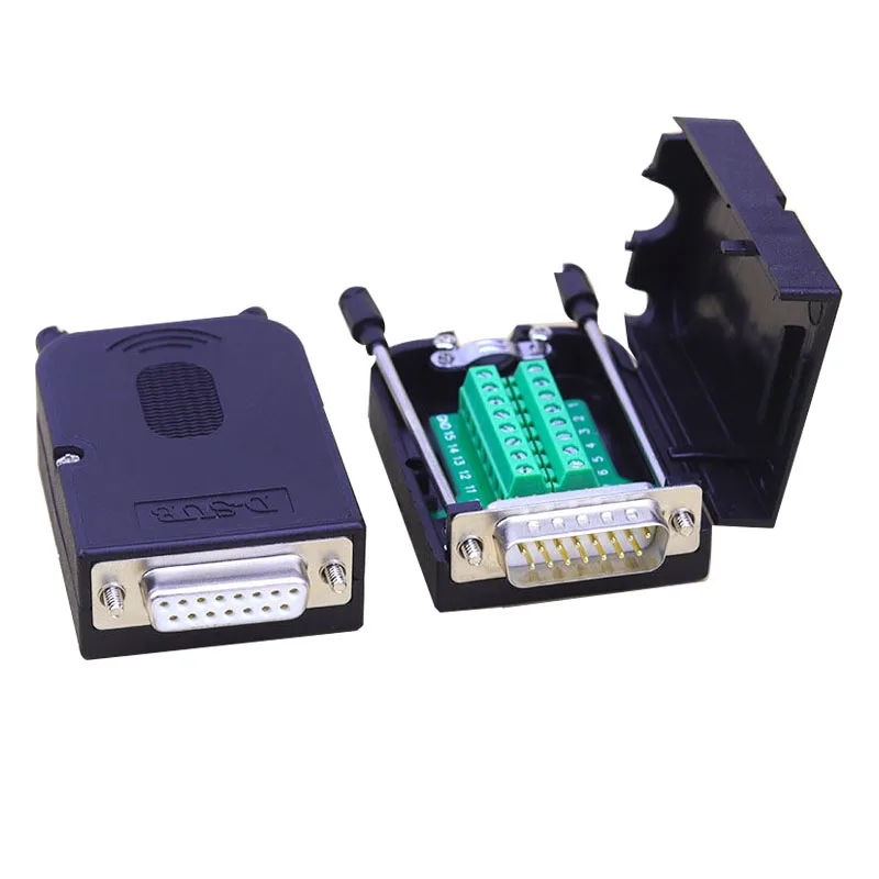 

Pure copper DB9 DB15 DB25 metal shell solderless 9-pin connector, solderless male and female terminals
